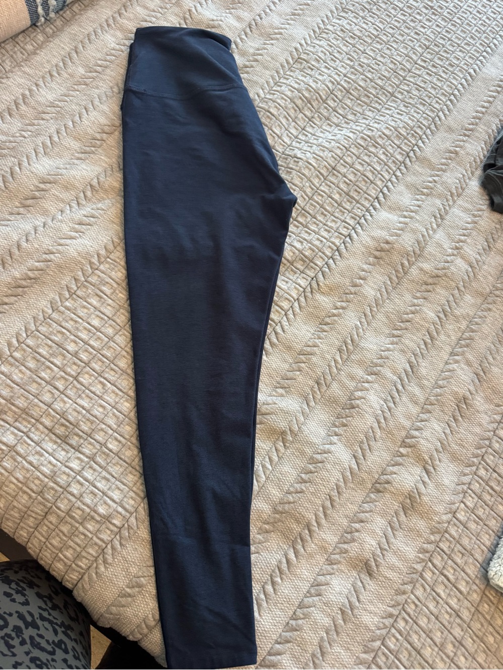 Beyond Yoga Navy High-Waist Stretch Leggings